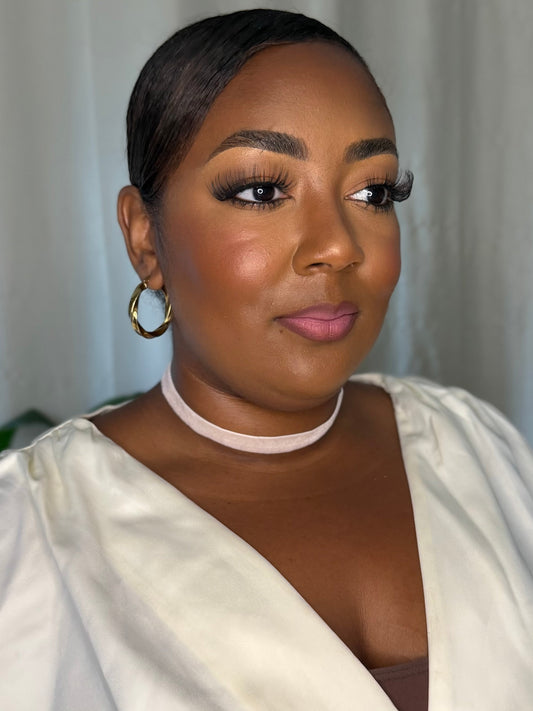 Pink choker velvet necklace