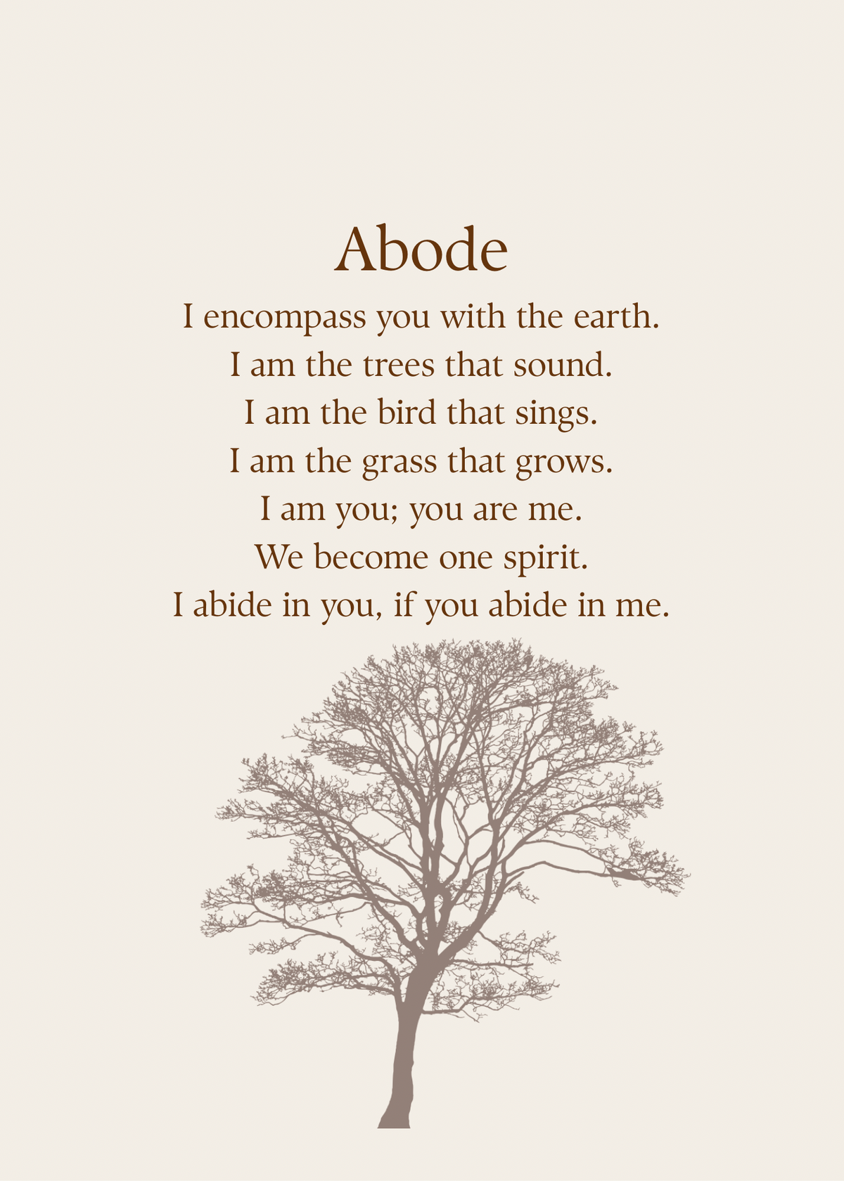 Abode Poem