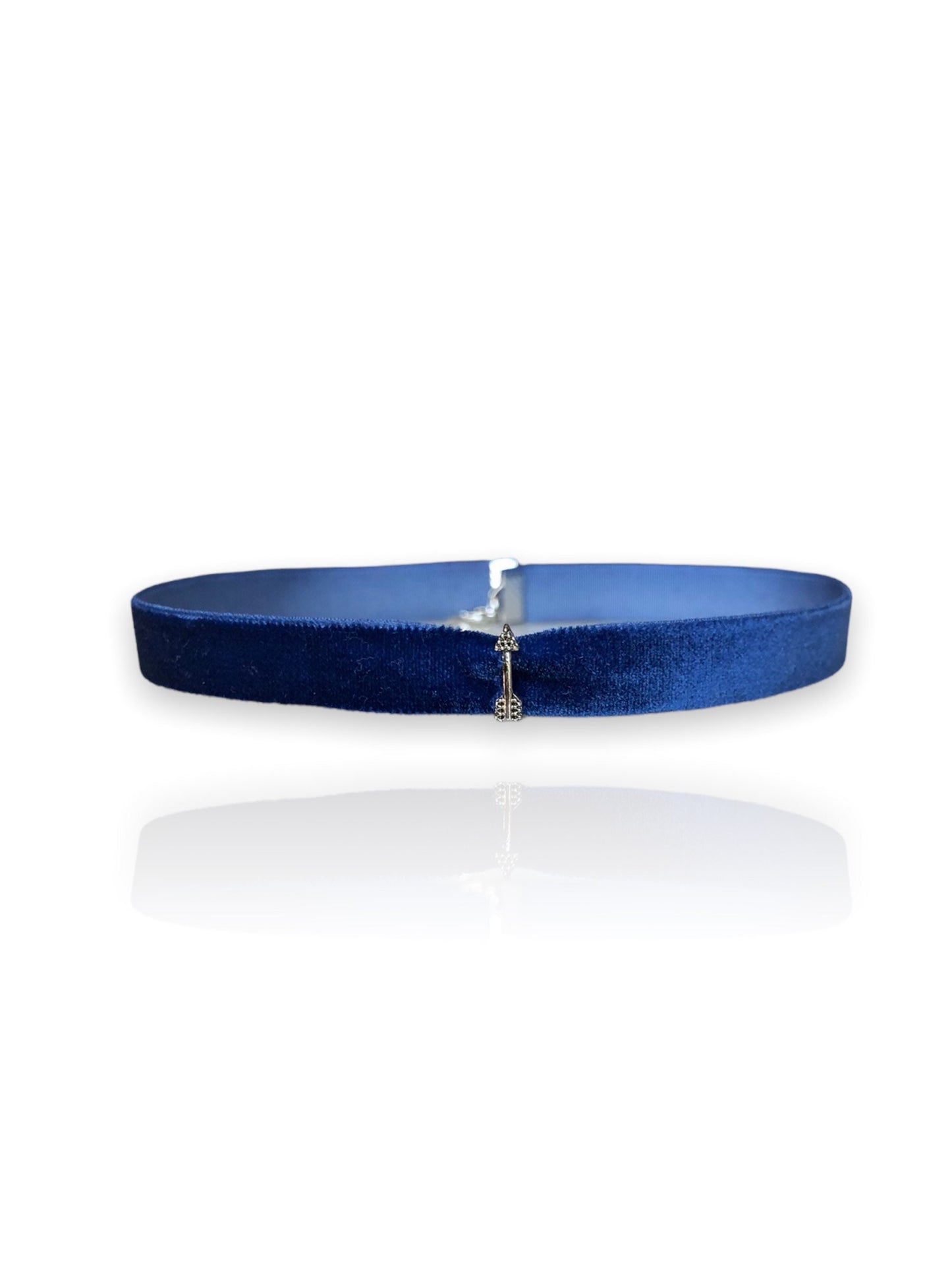 Blue Velvet Choker | Velvet Charm Choker