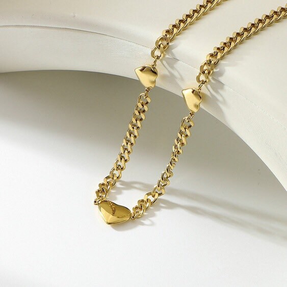 Have My Heart Necklace Gold Heart Necklace | You Are Loved Jewelry Gift | Feminine Chain Necklace | Encouragement Gift for Women