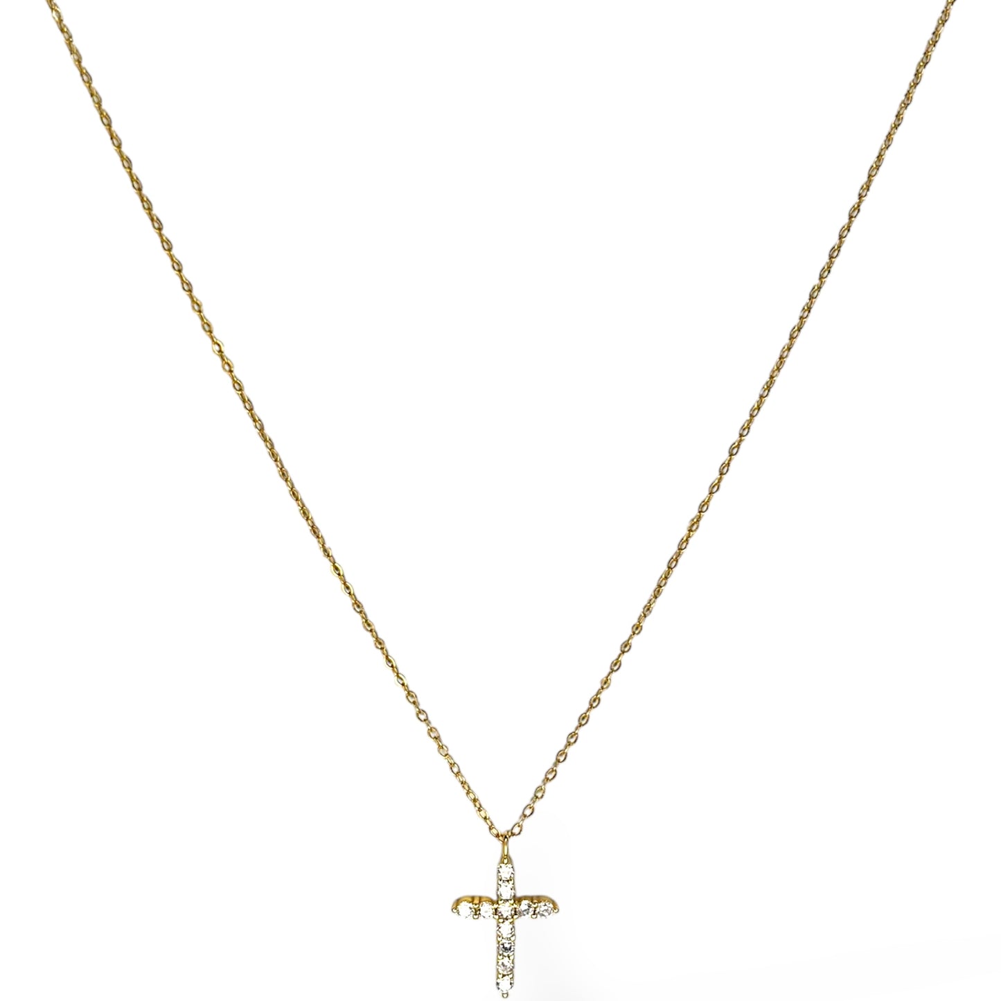 Christian Jewelry Gold Necklace Cross Pendant Necklace Sterling Silver Jewelry Faith Gifts