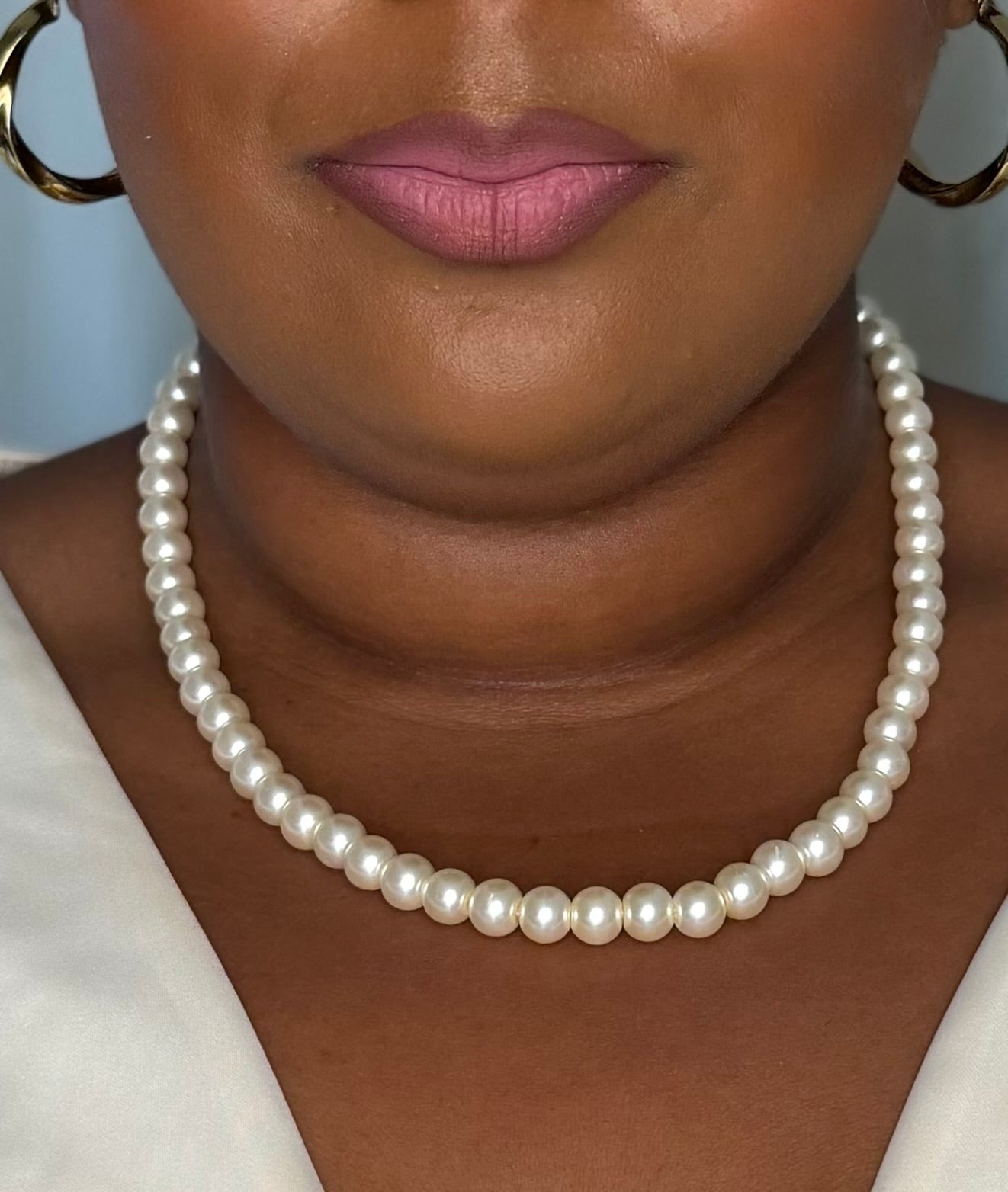 Ivory Pearl Necklace | Vintage Inspired Floral Necklace | Gold and Pearl Jewelry | Romantic Gift for Her