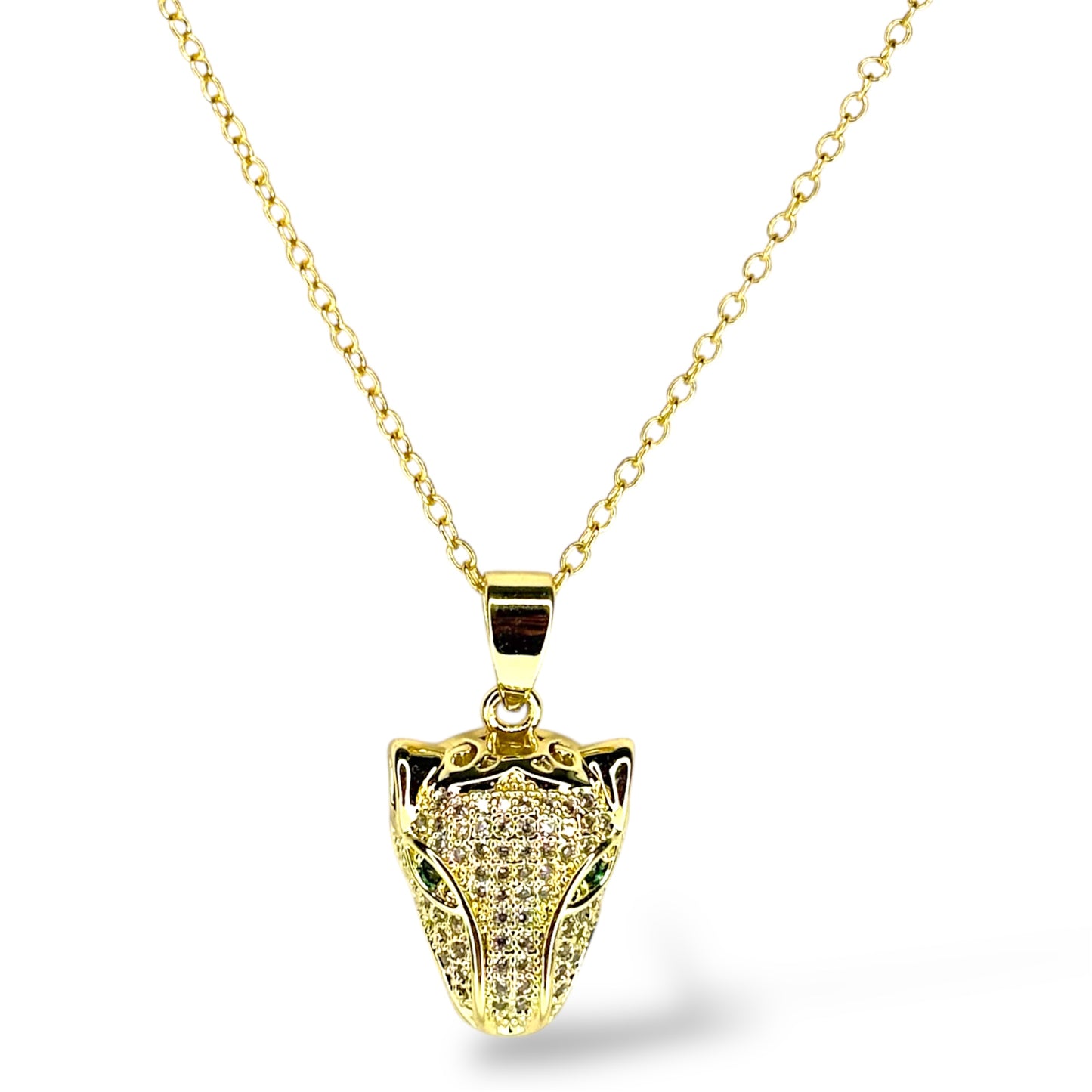 Gold Leopard Pendant Necklace, Animal Charm, Dainty Gold Necklace, Everyday Jewelry Gift for Her