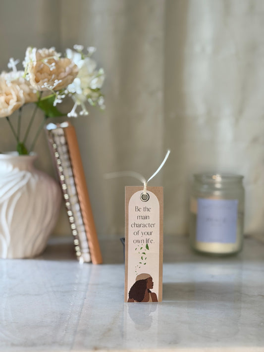 Main Character Bookmark | Feminine Reader Gift | Book Lover Bookmark for Women | Soft Girl Aesthetic Reading Accessory