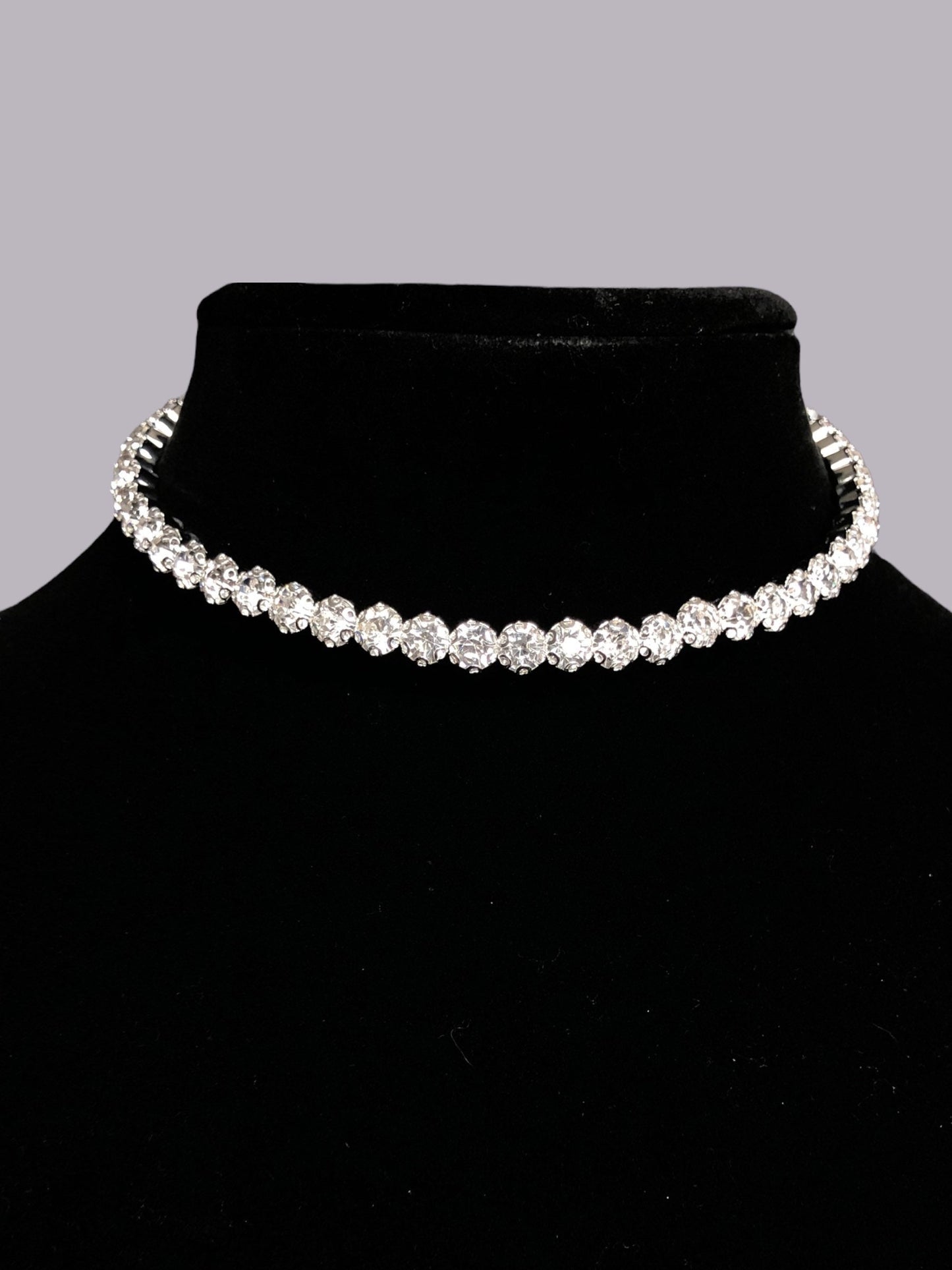 Wedding Necklace | Single Strand Rhinestone Necklace