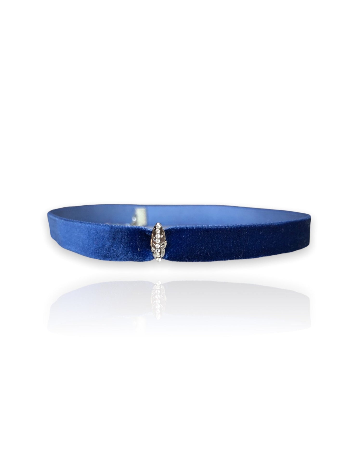Blue Velvet Choker | Velvet Charm Choker