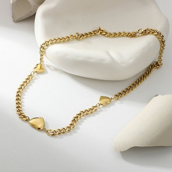 Have My Heart Necklace Gold Heart Necklace | You Are Loved Jewelry Gift | Feminine Chain Necklace | Encouragement Gift for Women