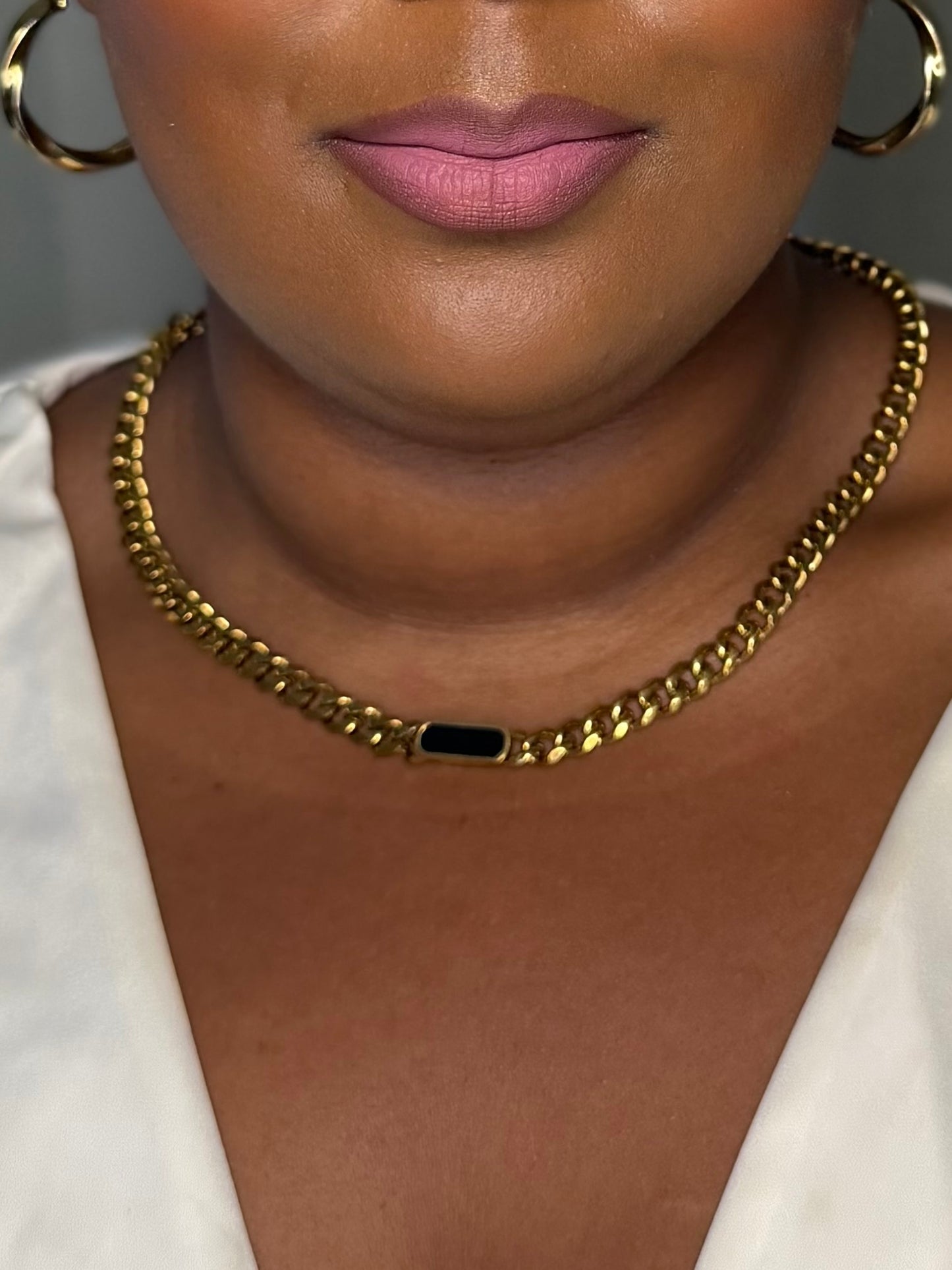 Unisex 18k Gold Cuban
