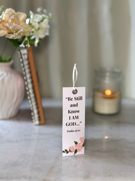 Christian Bookmark Gift | Be Still and Know Bookmark | Psalm 46:10 Bookmark | Religious Gift for Women | Scripture Bookmarking