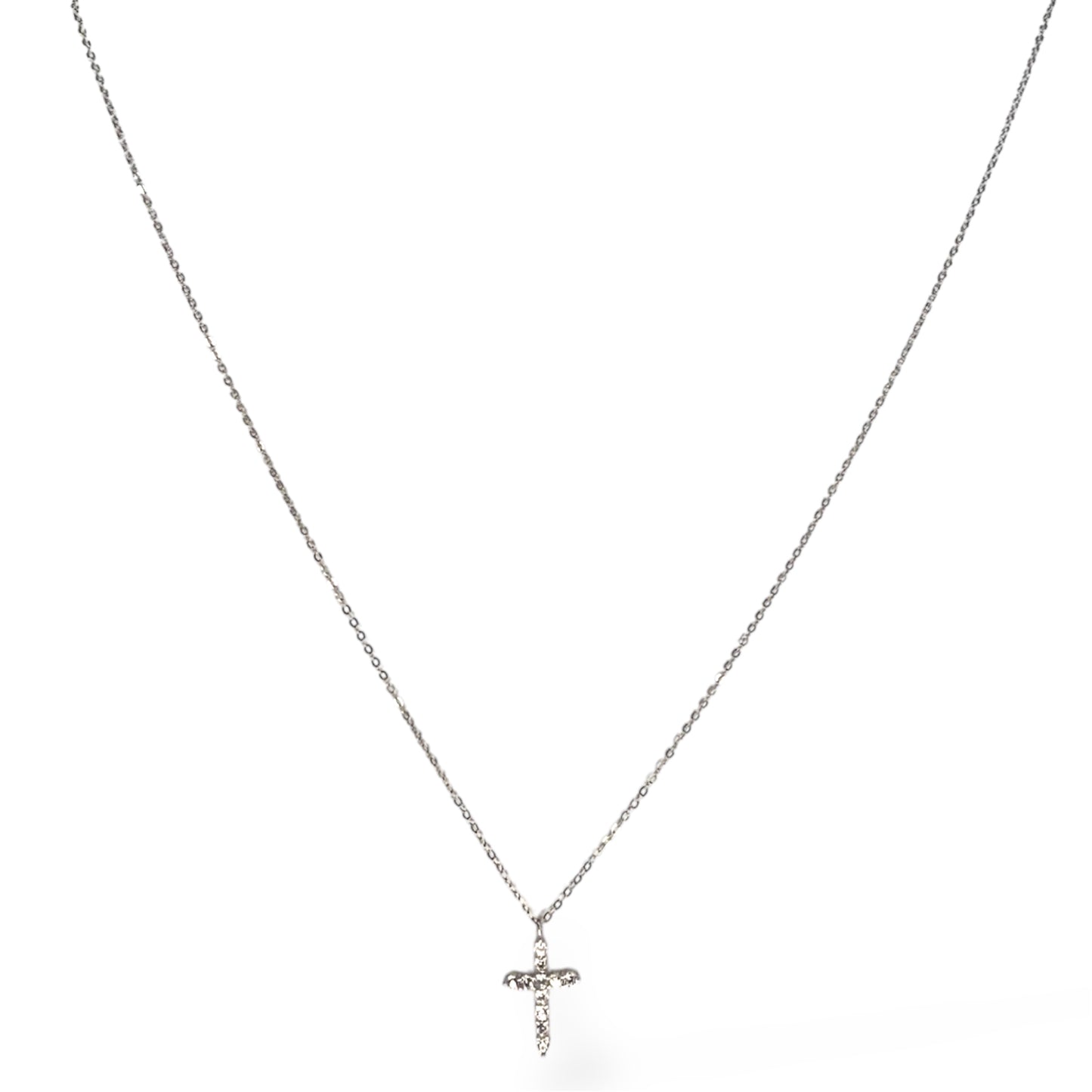 Christian Jewelry Gold Necklace SilverCross Pendant Sterling Silver Jewelry Faith Gifts