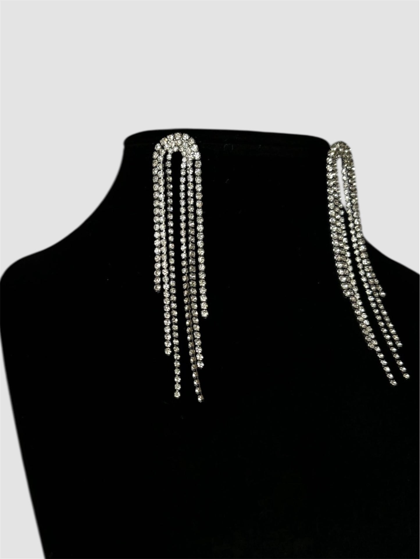 Rhinestone Tassel Earring
