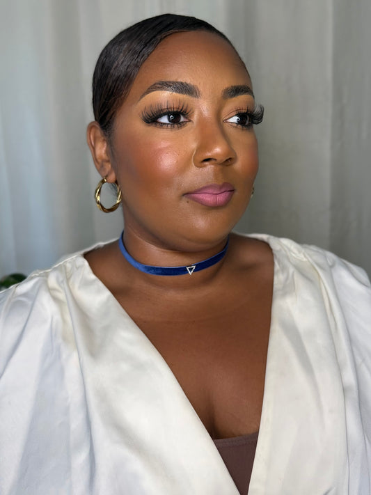 Blue Velvet Choker | Velvet Charm Choker