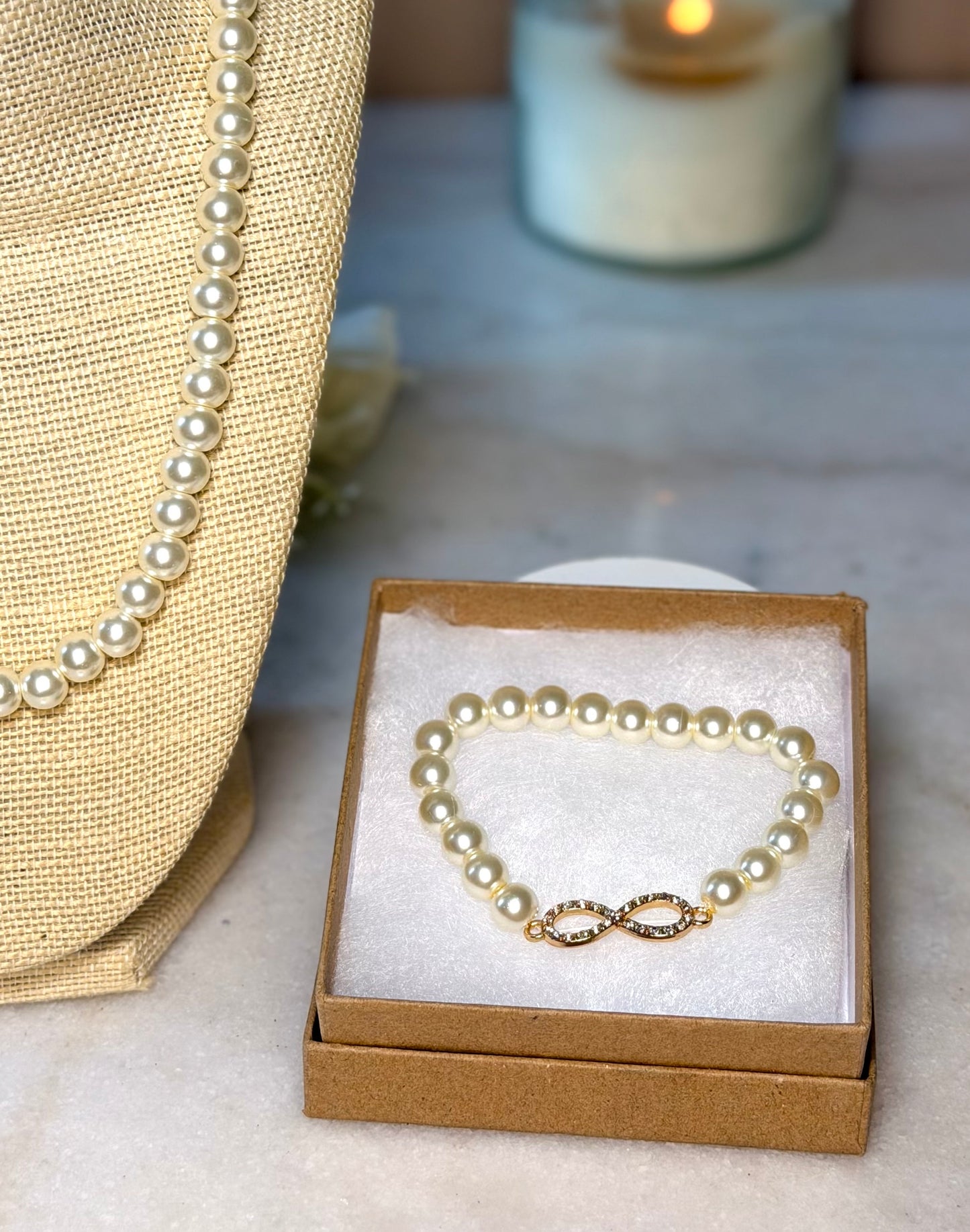 Ivory Pearl Necklace | Vintage Inspired Floral Necklace | Gold and Pearl Jewelry | Romantic Gift for Her