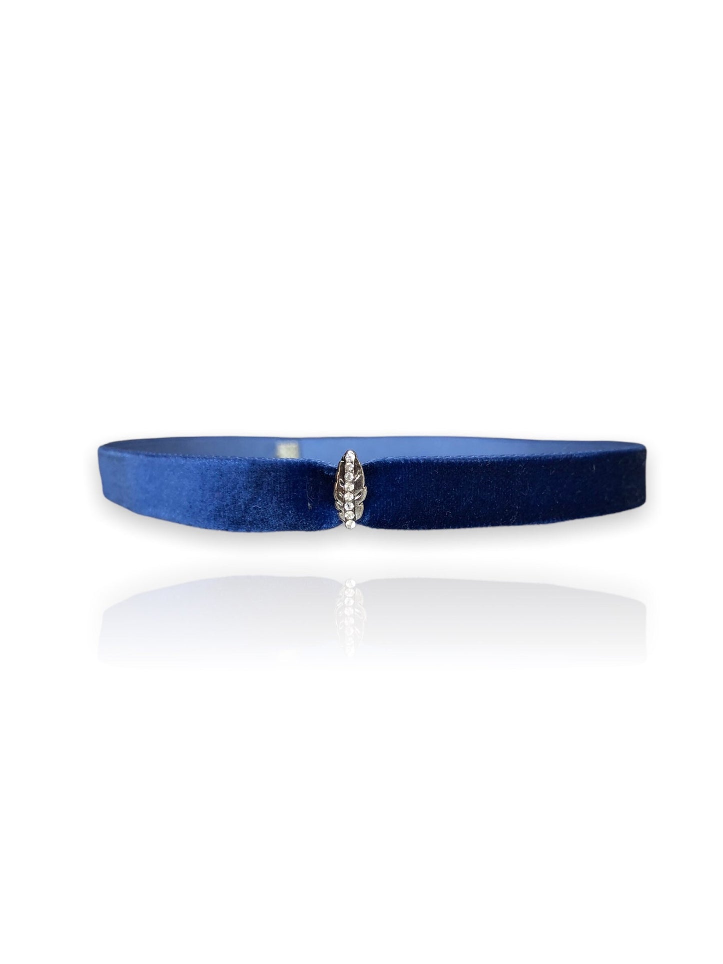 Blue Velvet Choker | Velvet Charm Choker